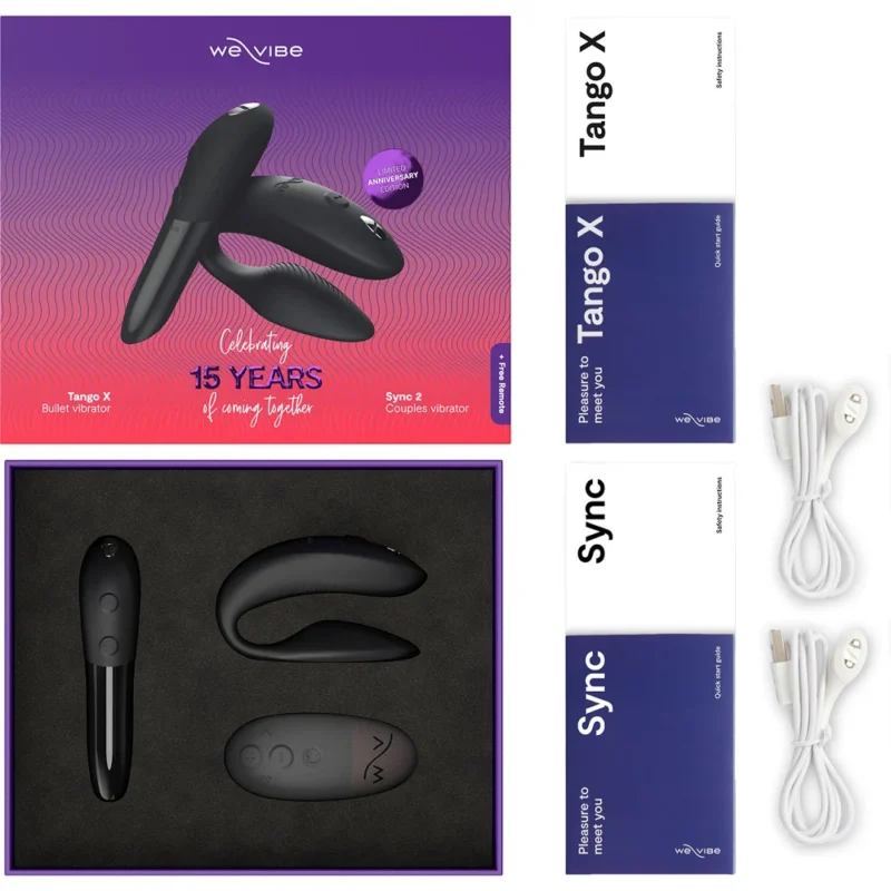 We-Vibe 15. Yıl Dönümü Koleksiyon Seti We-Vibe Sync 2 ve We-Vibe Tango X - Görsel 3